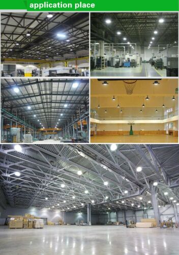 LED High Bay Light 100//200//300W Low Bay UFO Warehouse Industrial Lights