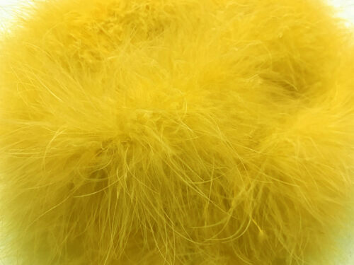 Yellow Turkey Medium Weight Marabou Feather Boa 25 Gram Costume 2 Yards 