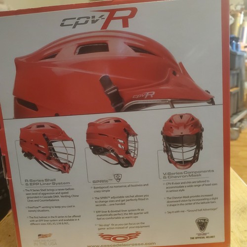 Cascade CPV-R Lacrosse Helmet White s//m