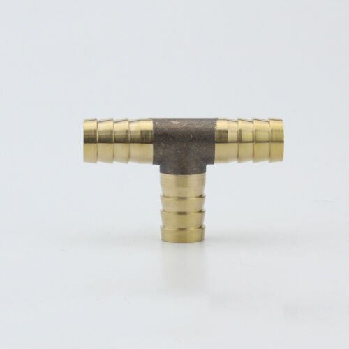 Details about  / Brass Barb Hose Joiner Tee 3-way 4-way Barbed Coupler Connector Pipe Fitting New