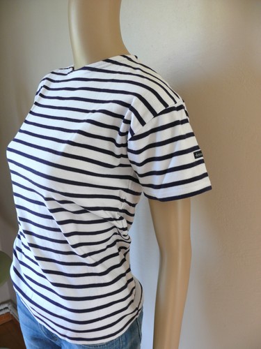 ARMOR LUX T-Shirt kurzarm Top 0 34 XS Marine weiß blau gestreift