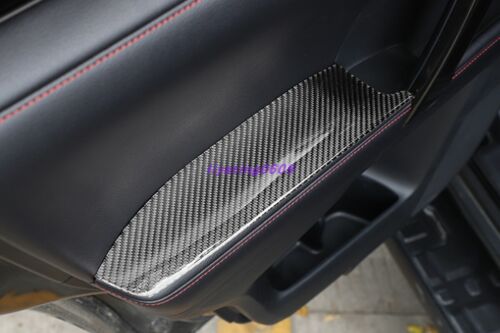 Real Carbon Fiber Door armrest decoration patch For Toyota 4 Runner 2010-2021