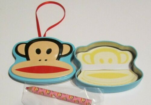 Julius the Monkey By Paul Frank  Artesian Tin Ornament w//paper /& Colored Pencil