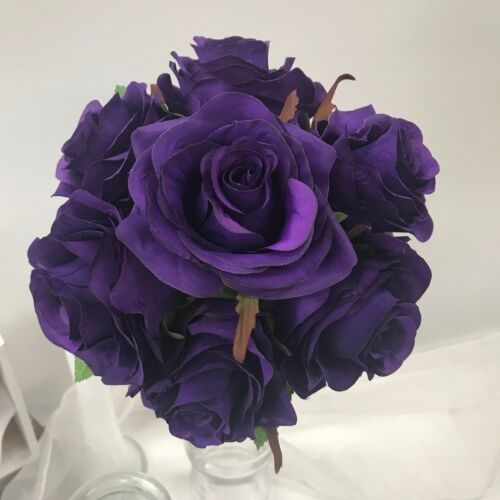 Artificial Bouquet Silk Flower Blossom Roses Peony Home Wedding Party Decoration 