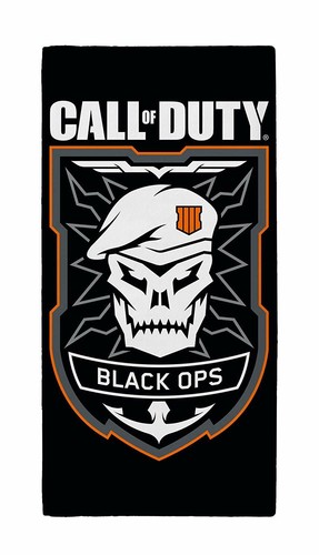 CALL OF DUTY TOWEL BLACK OPS EDITION BATH BEACH SWIMMING HOLIDAY CHILDRENS