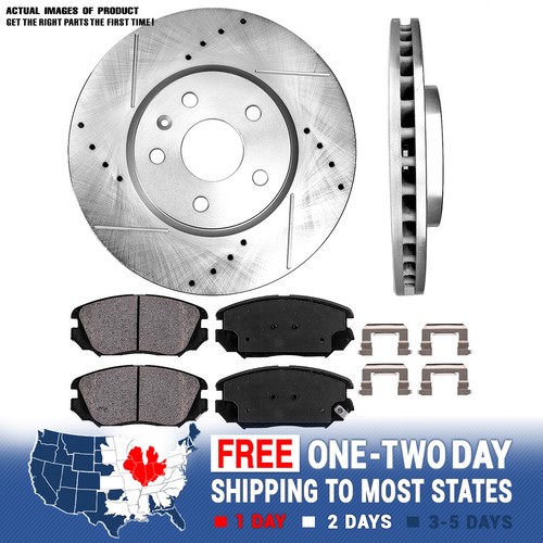Front Drill Slot Brake Rotors /& Ceramic Pads For Lacrosse Regal Impala Malibu