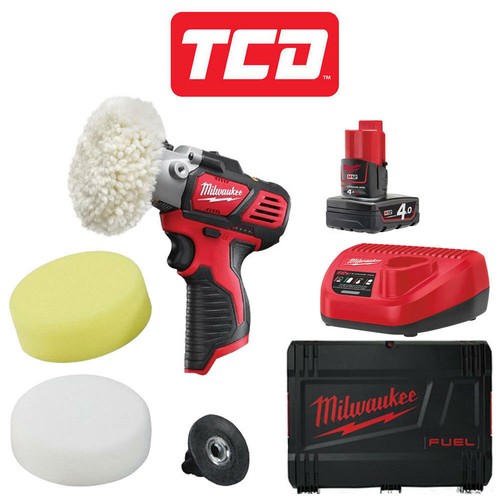 Milwaukee M12BPS-401X 12v 1 X 4.0ah LI-ION Kompakt Polierer//Schleifmaschine