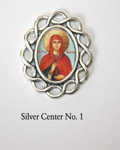 One St Anastasia  Rosary Center//Part//Rosary Making//Your Choice of Image /& Metal
