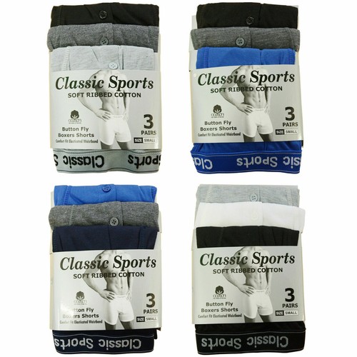 Men/'s Boxers Shorts Underwear 12 pairs High Quality Plain Rich Cotton M L XL XXL