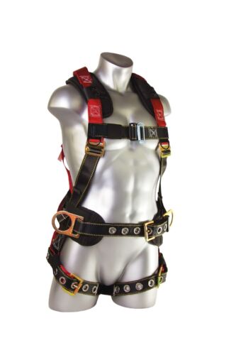 Back//Side D-Rings Guardian Fall Protection Seraph Construction Harness Padded