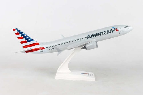 Skymarks SKR962 American Airlines Boeing 737-Max8 Desk Top 1//130 Model Airplane
