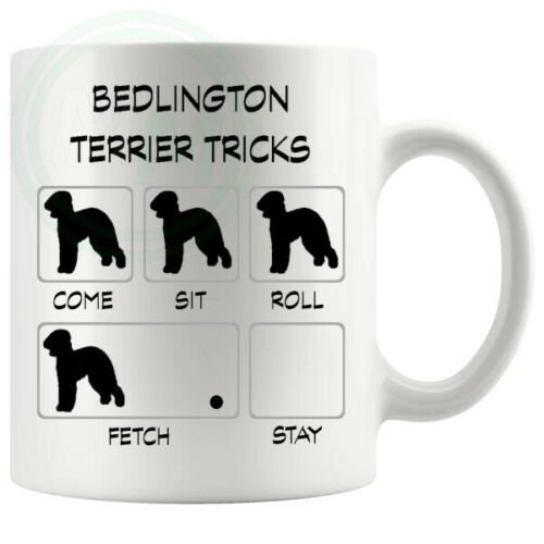 Bedlington Terrier Tricks Mug Gifts For Him Her Friends Colleagues 