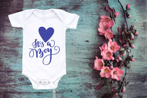 It/'s A Boy Baby Vest Baby Announcement Vest Cute Baby Vest  Toddler  42
