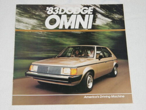 NOS 1983 Dodge Omni Color Car Automobile Brochure MINT Condition
