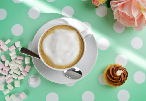 12tlg Cappuccino Tassen mit Untertassen Tassen Kaffeetasse Teetasse Porzellan