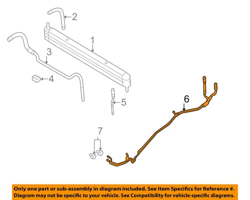 FORD OEM 2010 F-150 Transmission Oil Cooler-Pressure Line AL3Z7R081D