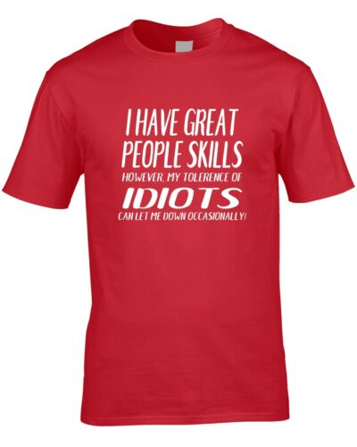 People Skills Funny Mens T-Shirt sarcastic Service Customer Boss Supervisor