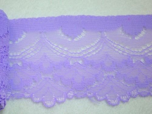 55 mm larghezza 5.5 cm Lunghezza 5 M Luce Viola unico bordo in pizzo ca