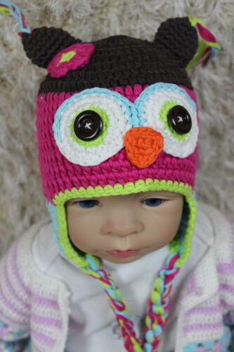 Details about  / Wholesale Lot 9 Handmade Knit Crochet Hat Newborn Baby Child Kids Owls Hat Cap