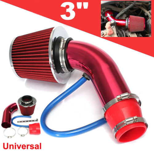 Universal Car Cold Air Intake Filter Alumimum Induction Kit Pipe Hose System 