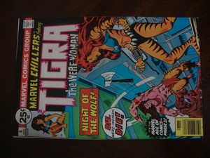 MARVEL CHILLERS 5 TIGRA SOLO SERIES BRONZE AGE MARVEL COMICS MARVEL CHILLERS 5 TIGRA SOLO SERIES BRONZE AGE MARVEL COMICS