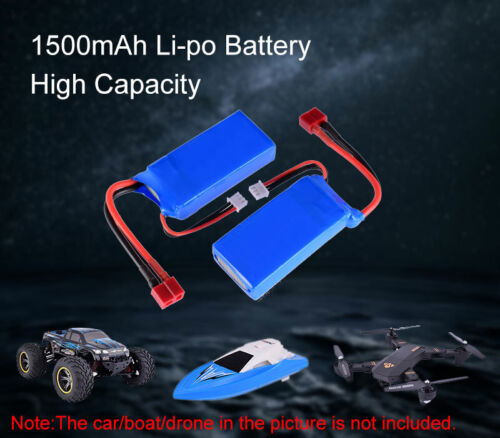 Details about   2PCS 903462-2S 7.4V 1500mAh 25C Lipo Battery T Plug For Wltoys 12423 RC Car Toy 
