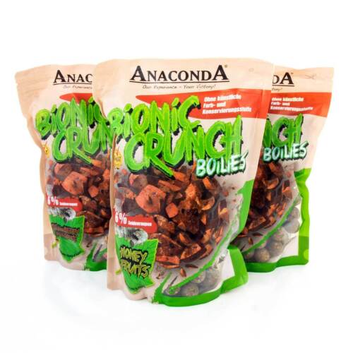 ANACONDA Bionic Crunch Boilies 20mm 1kg Nutz Corn Fire Tuna Scopex Garlic Bomb S 