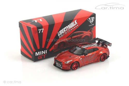 LB Works Nissan GT-R R35 MINI GT 1:64 MGT00077-R Candy red RHD