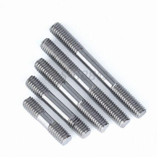M5 M6 M8 Double End Threaded Rod Bar Bolt Stud Connectors A2 304 Stainless Steel 