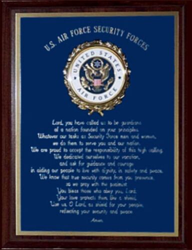 GREAT AWARD OR GIFT US AIR FORCE SECURITY FORCES POLICE PRAYER