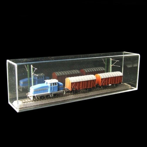 1352 Staubschutz Vitrine Abdeckung Griffschutz 420x120x80 mm Acryl Haube