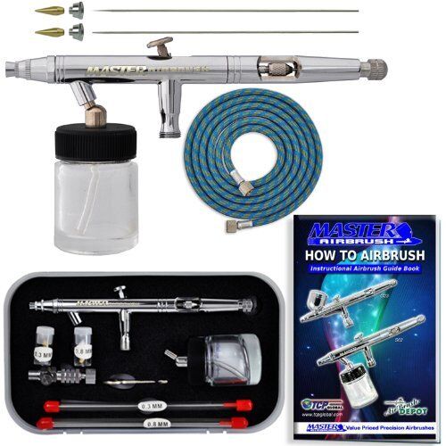 Master Airbrush S622-SET S62 All-Purpose Precision Dual-Action Siphon Feed Pro S 