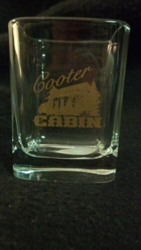 Cooter Cabin Square Glass Shot Glass