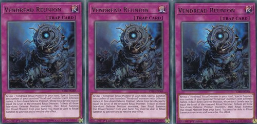 YUGIOH CARD 3 X VENDREAD REUNION CIBR-EN083 CIRCUIT BREAKER