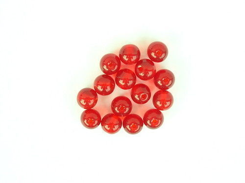 Glasperlen für Texas /& Carolina Rigs Fluo-rot oder klar 6mm 10mm mit Loch