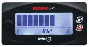 Koso mini 3 fuel gauge multiple sender range compact design pls read listing