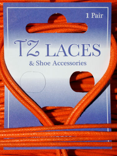 rund WACHS-BAUMWOLLE dünn Schnürsenkel 2.5mm 4 Lengths gewachst für Kleid Schuhe 
