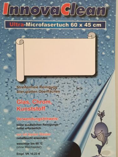 IC Ultra Microfasertuch 60x45  Mikrofasertuch Fenstertuch InnovaClean 10 Stk