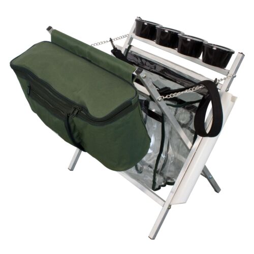 Trout tray avec supports à cannes pour truites compétition Angler valise Caddy