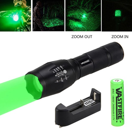 Zoomable 350 Yard GRÜN ROT Q5 LED Waterproof Taschenlampe Lampen Flashlight Lamp