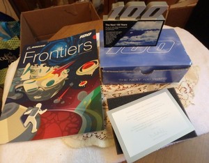 NEW-Boeing-100-Year-Employee-Paperweight-Celebration-Plaque-NIB-Frontiers-Mag