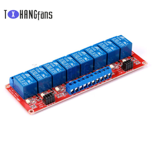 2//4//8 Channel Relay Module Board With Optocoupler High//Low Level Trigger 5V-24V