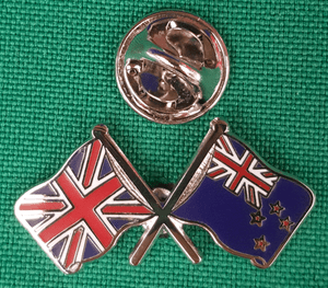 Union Jack /& Nueva Zelanda Bandera Amistad Con Solapa Pin Insignia Idea de Regalo Gratis Reino Unido P/&p