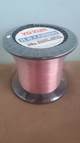 Yo-Zuri HD Carbon 500yd Fluorocarbon Leader Disappearing Pink 30lb