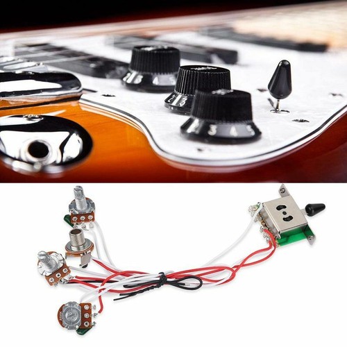 Toepfe fuer Strat Gitarre Vorverkabelt 1 Band 2 Tonschalter 5-Wege-Schal N4W8 3X