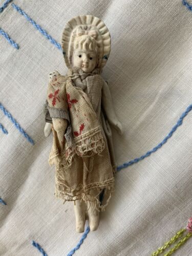 Details about   Antique Miniature Bisque Doll 