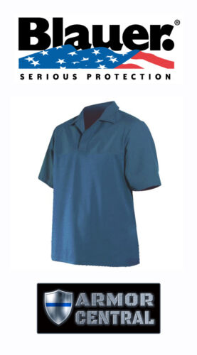 All Sizes  8372 Blauer French Blue Short Sleeve Polyester Armorskin Base Shirt 