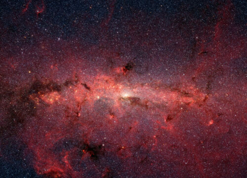 Stars Galaxy Milky Way  Spitzer Hubble JPL NASA space telescope photo PIA03654 