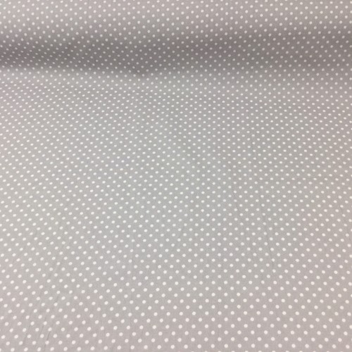 Lilac Pink silver grey Mint Navy Cotton Rose and Hubble White spotted fabric