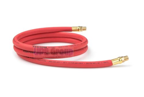 TEKTON 3/8" ID x 6' RUBBER Air Whip Lead In Jumper Hose 250 PSI USA Made 46333 